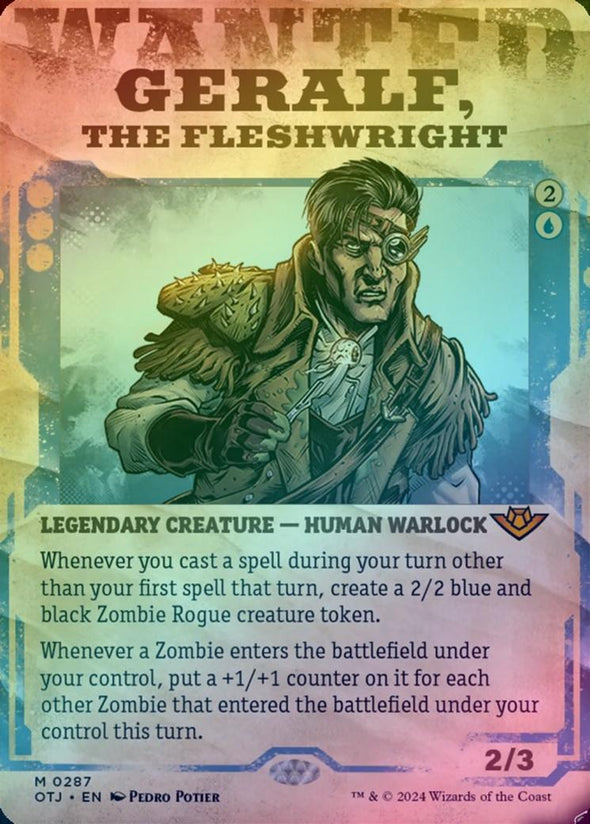 Geralf, the Fleshwright - Wanted Poster Showcase (Foil) (OTJ)