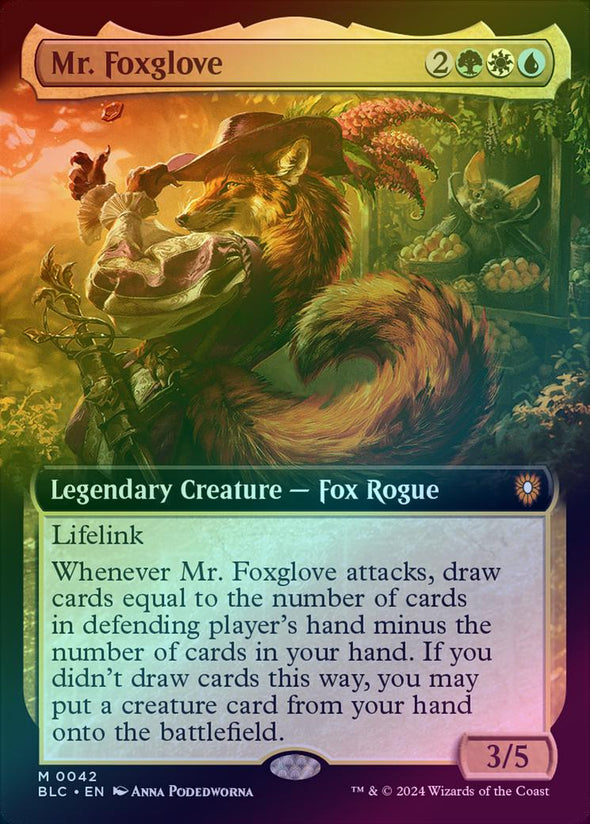 Mr. Foxglove - Extended Art (Foil) (BLC)