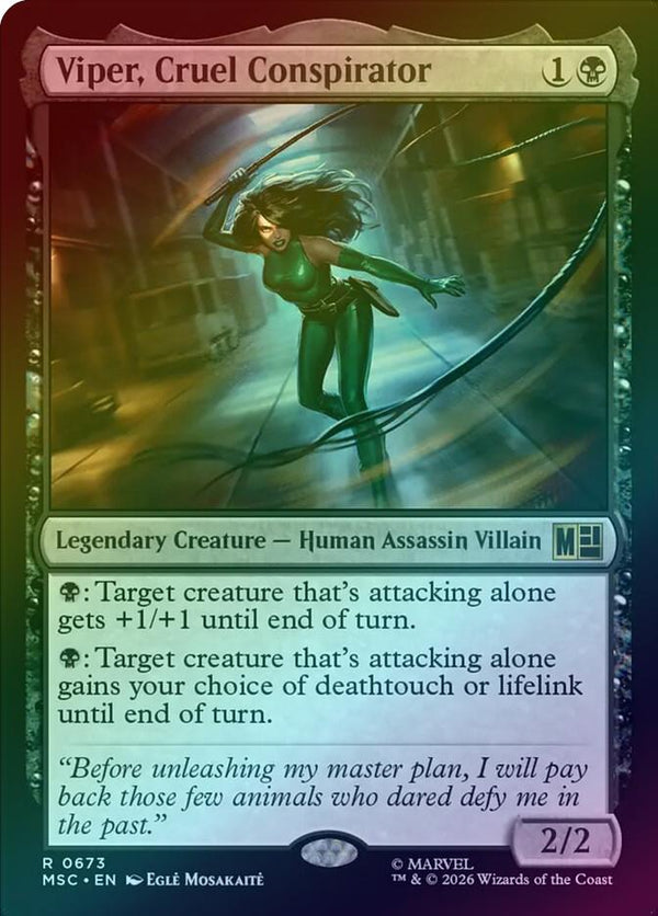 Viper, Cruel Conspirator (Foil) (MSC)