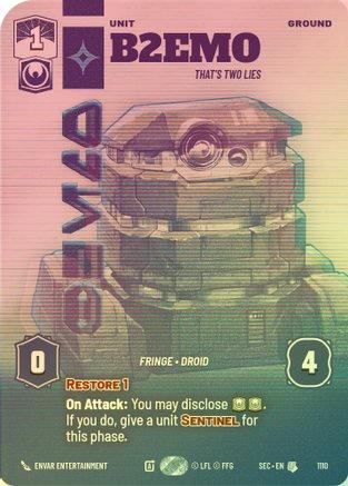 B2EMO - That's Two Lies (Prestige Foil) - 1110 - Uncommon (Foil)