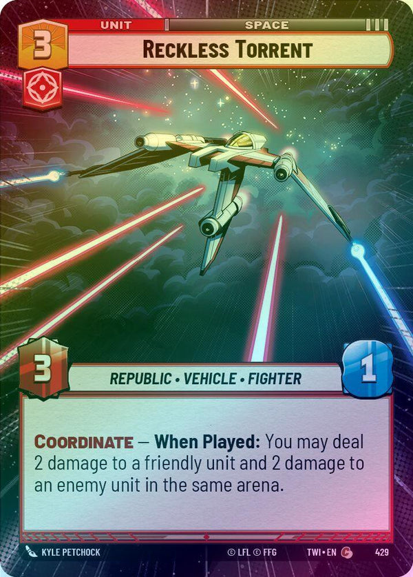 Reckless Torrent (Hyperspace) - 429 - Common (Foil)