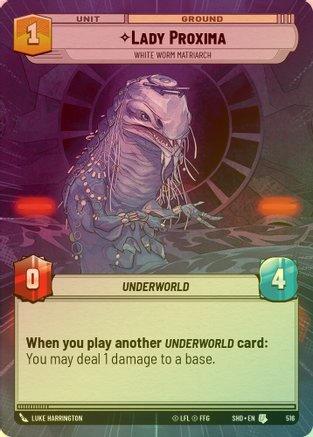 Lady Proxima - White Worm Matriarch (Hyperspace) - 516 - Uncommon (Foil)