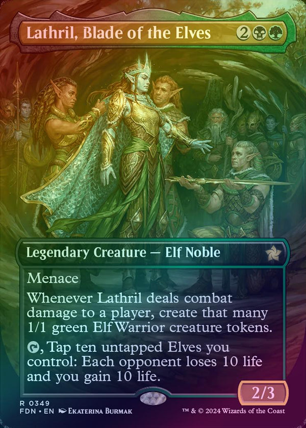 Lathril, Blade of the Elves - Borderless (Foil) (FDN)