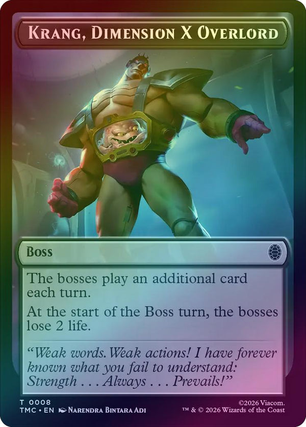 Krang, Dimension X Overlord Token (Foil) (TTMC)