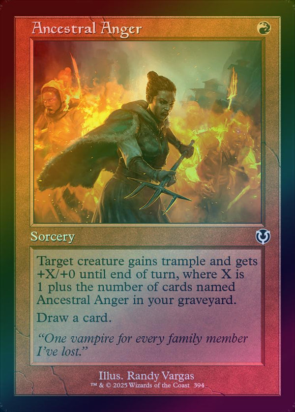 Ancestral Anger - Retro Frame (Foil) (INR)