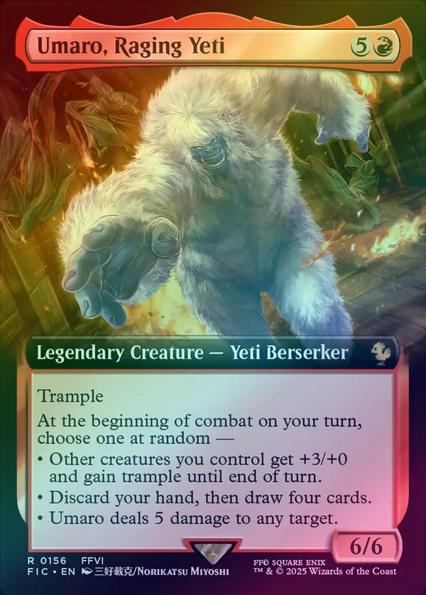 Umaro, Raging Yeti - Extended Art (Foil) (FIC)