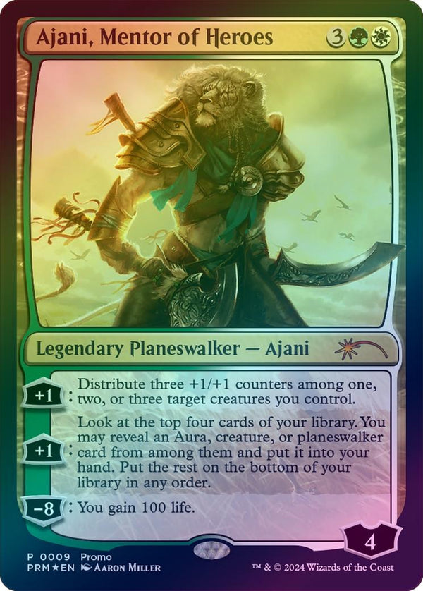 Ajani, Mentor of Heroes (Foil) (PMEI-2024) (PRM 0009)