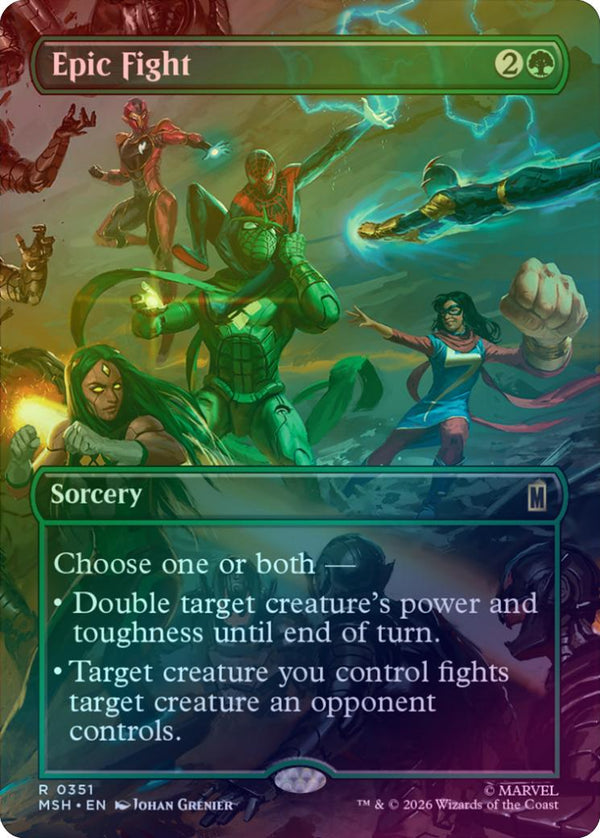 Epic Fight - Borderless Scene (Foil) (MSH) (Pre-Order)