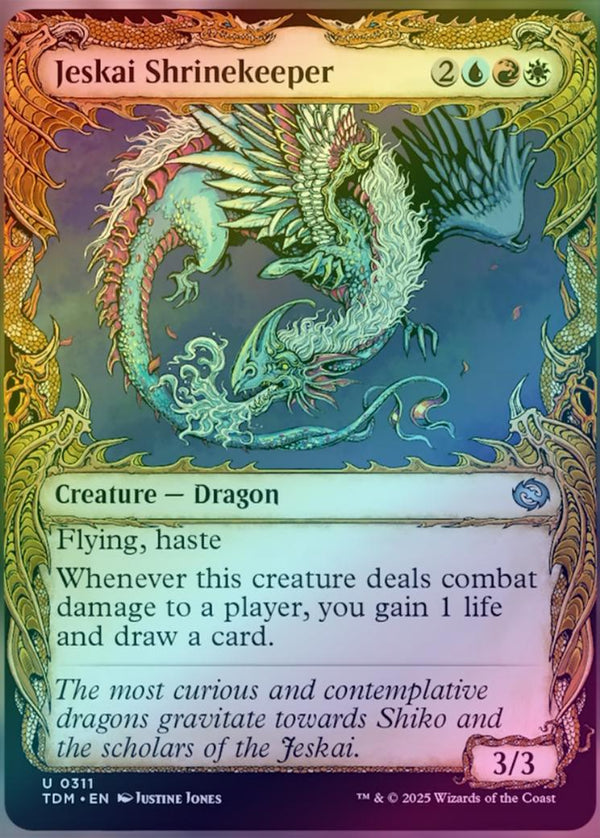Jeskai Shrinekeeper - Draconic Showcase (Foil) (TDM)