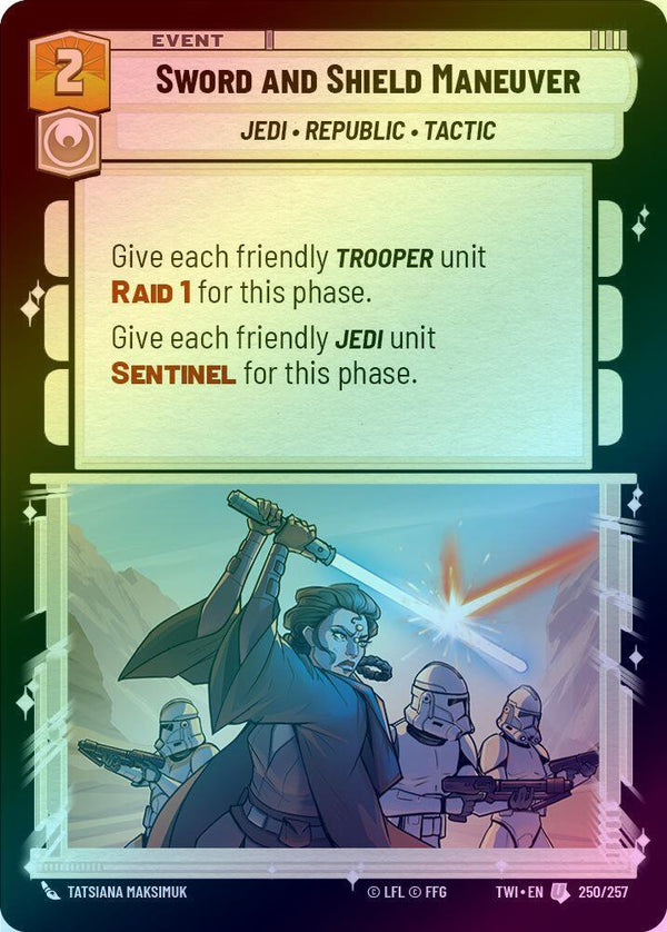 Sword and Shield Maneuver - 250/257 - Uncommon (Foil)