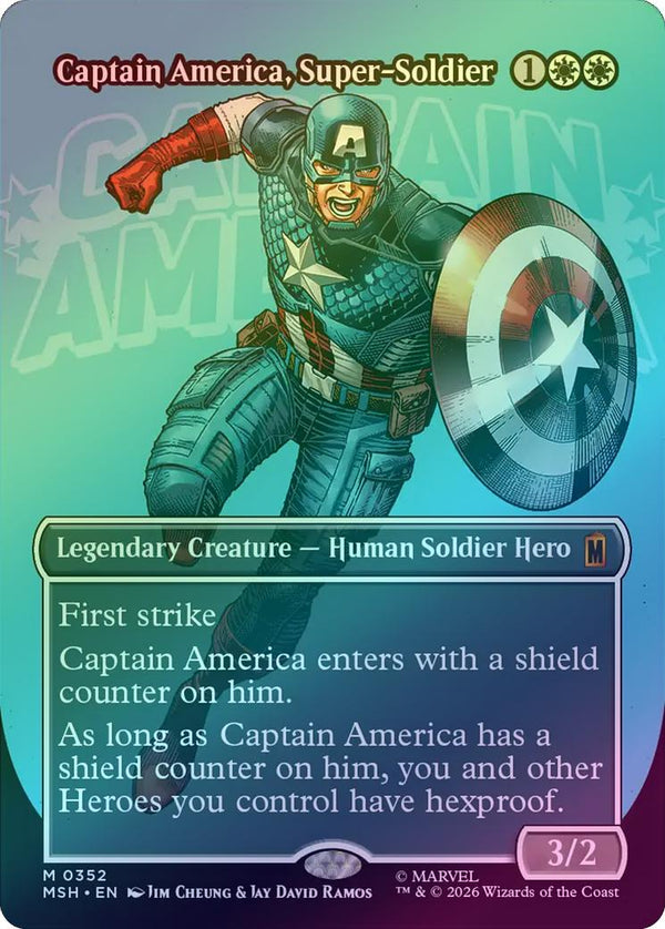 Captain America, Super-Soldier - Logo Showcase (Foil) (MSH) (Pre-Order)