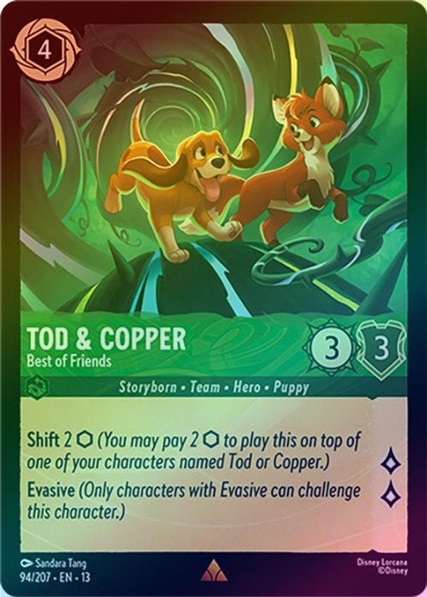 Tod & Copper (Best of Friends) - 94/207 - Rare (Foil)