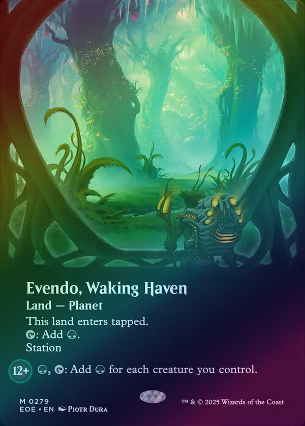 Evendo, Waking Haven - Borderless Viewport Land (Foil) (EOE)
