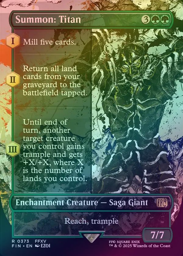 Summon: Titan - Borderless (Foil) (FIN)