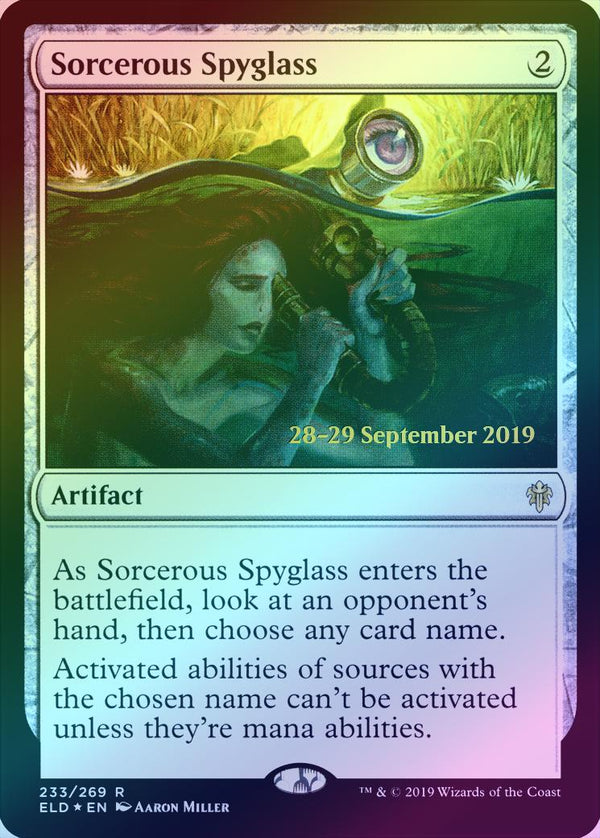 Sorcerous Spyglass - Prerelease Promo (Foil) (PELD)