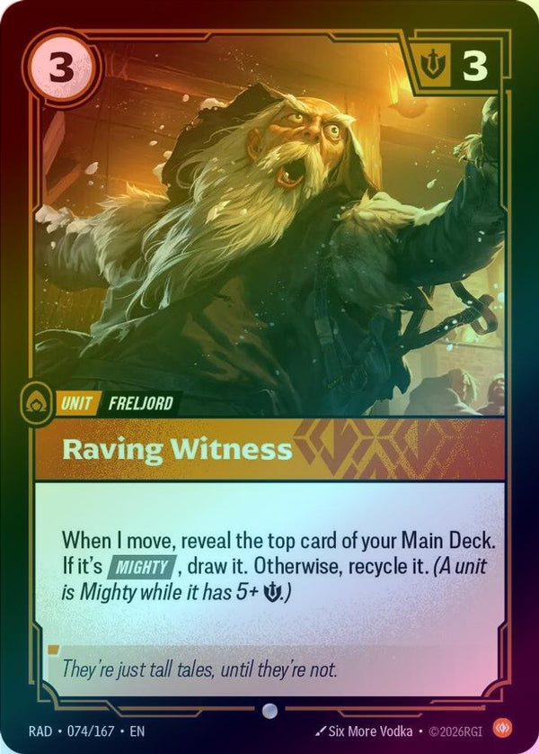 Raving Witness - 074/167 - Common (Foil)
