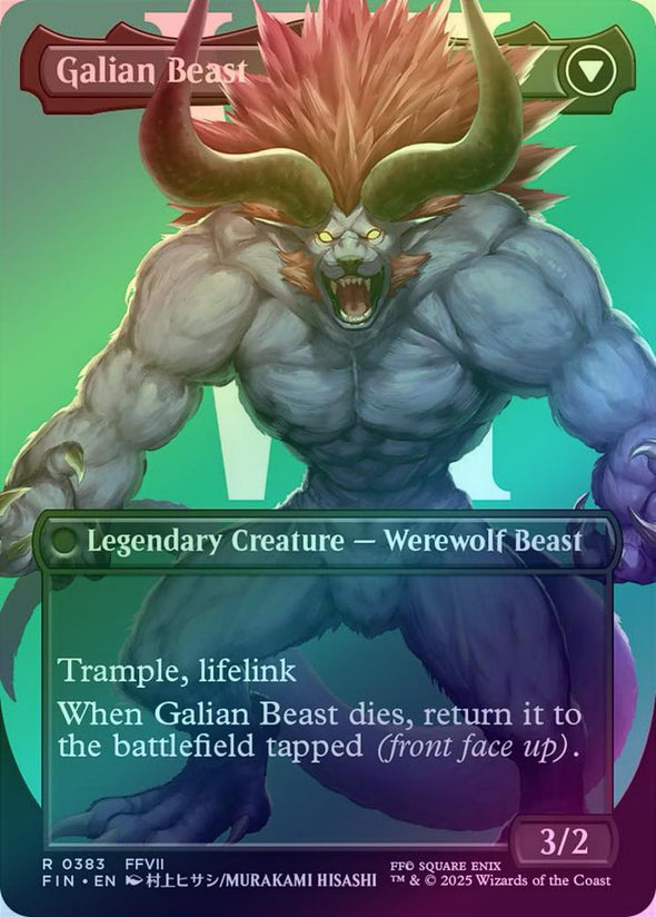 Vincent Valentine // Galian Beast - Borderless (Foil) (FIN)
