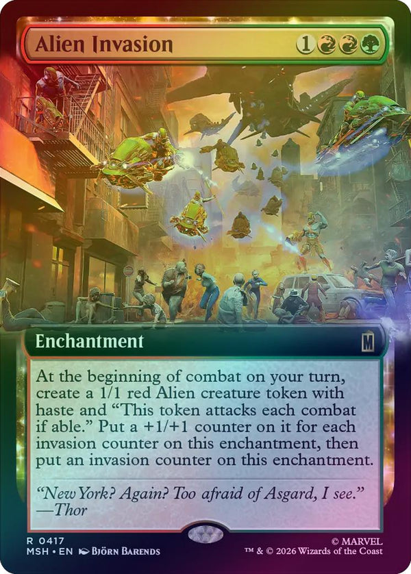 Alien Invasion - Extended Art (Foil) (MSH) (Pre-Order)
