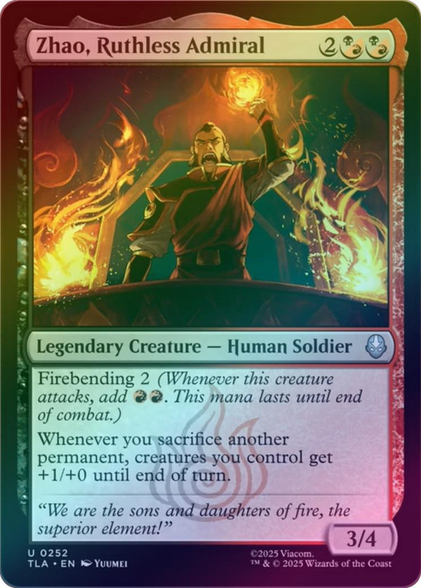 Zhao, Ruthless Admiral (Foil) (TLA)