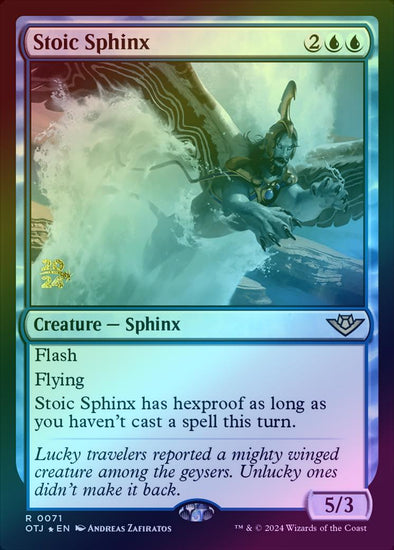 Stoic Sphinx - Prerelease Promo (Foil) (POTJ)