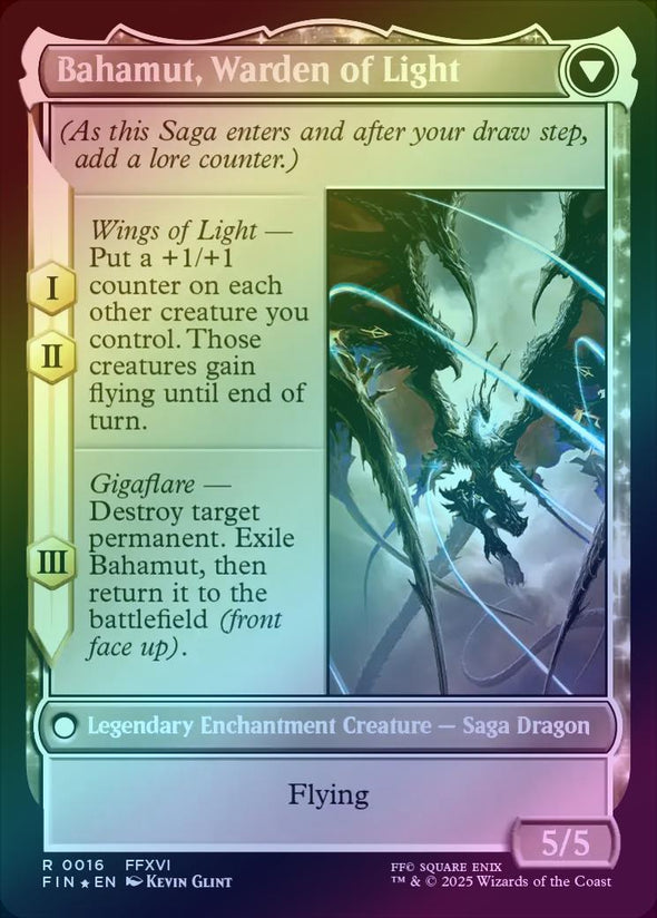 Dion, Bahamut's Dominant // Bahamut, Warden of Light - Prerelease Promo (Foil) (PFIN)