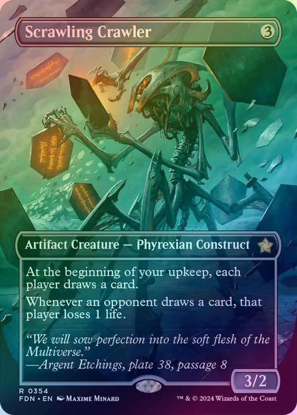Scrawling Crawler - Borderless (Foil) (FDN)
