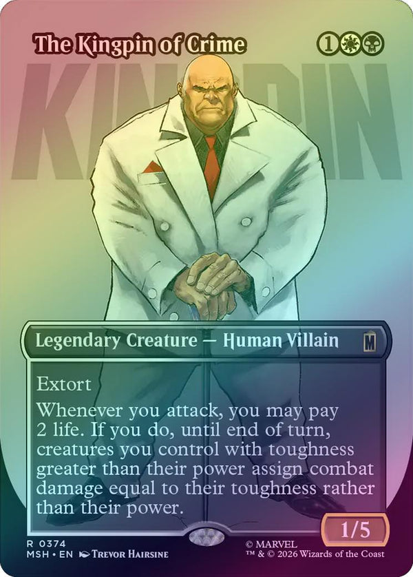 The Kingpin of Crime - Logo Showcase (Foil) (MSH) (Pre-Order)