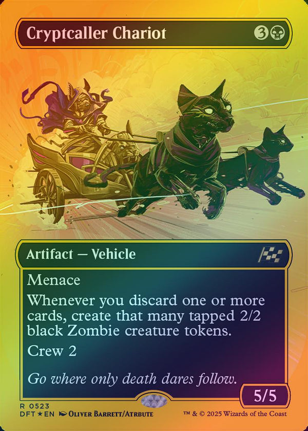 Cryptcaller Chariot - Borderless Revved Up (First-Place Foil) (DFT)