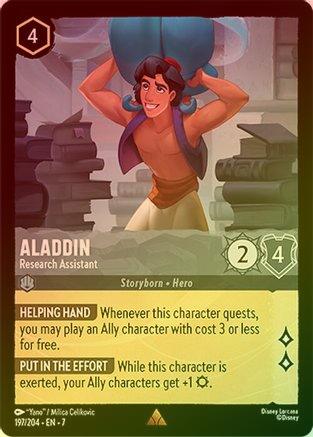 Aladdin (Research Assistant) - 197/204 - Rare (Foil)