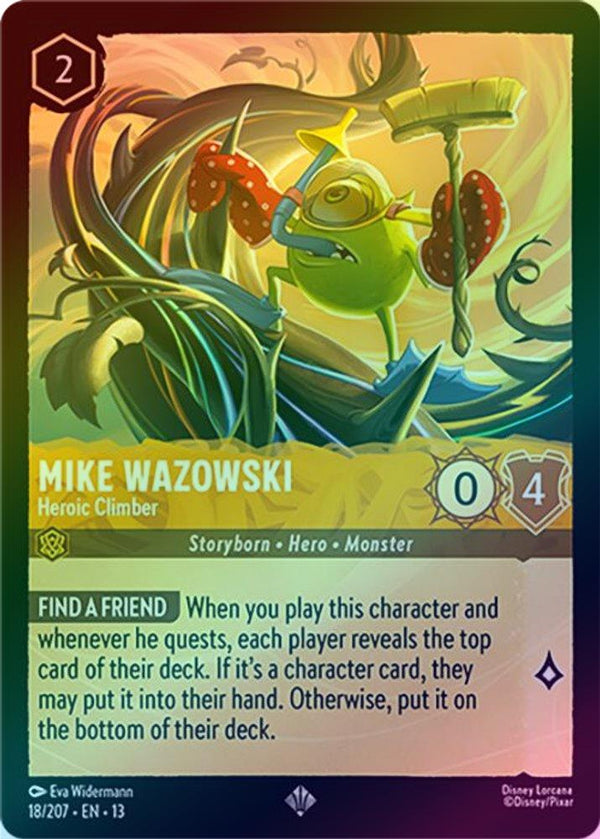 Mike Wazowski (Heroic Climber) - 18/207 - Super Rare (Foil)