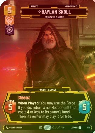 Baylan Skoll - Enigmatic Master (Prestige Foil) - 1111 - Uncommon