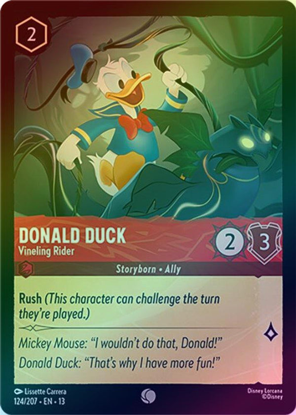 Donald Duck (Vineling Rider) - 124/207 - Common (Foil)