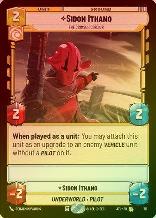 Sidon Ithano - The Crimson Corsair - 711 - Rare (Foil)