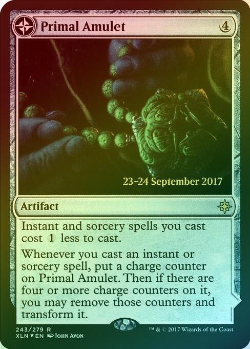 Primal Amulet // Primal Wellspring - Prerelease Promo (Foil) (PXLN)