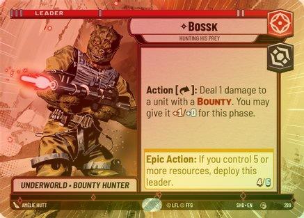 Bossk - Hunting His Prey (Hyperspace) - 289 - Common (Foil)