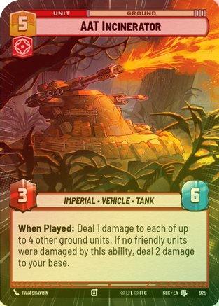 AAT Incinerator (Hyperspace Foil) - 925 - Uncommon (Foil)