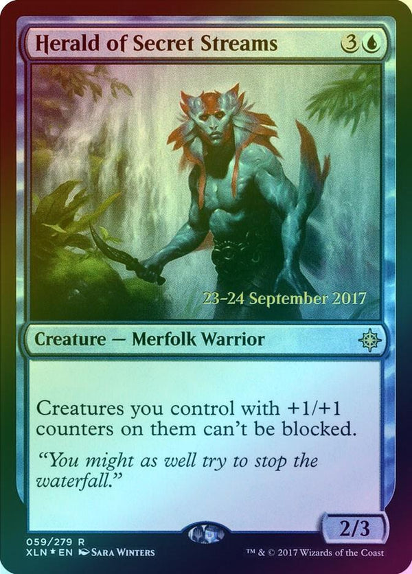 Herald of Secret Streams - Prerelease Promo (Foil) (PXLN)