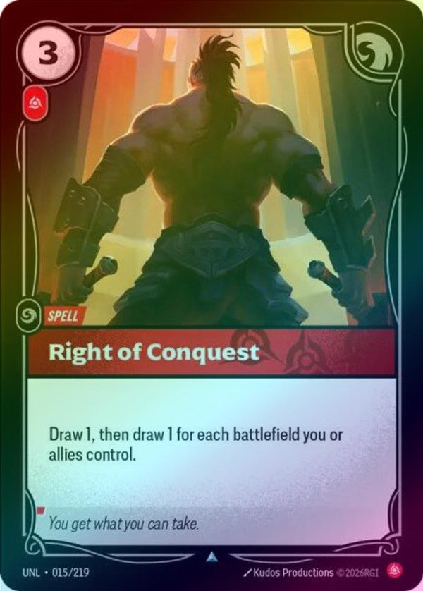 Right of Conquest - 015/219 - Uncommon (Foil)