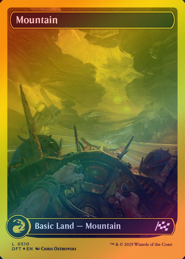 Mountain (510) - Full Art (First-Place Foil) (DFT)