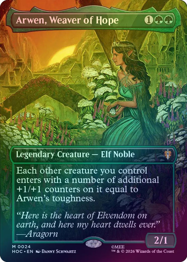 Arwen, Weaver of Hope - Borderless (Foil) (HOC)
