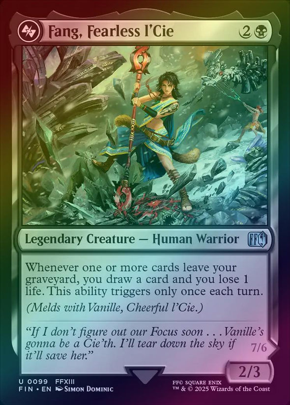 Fang, Fearless l'Cie // Ragnarok, Divine Deliverance (Foil) (FIN)