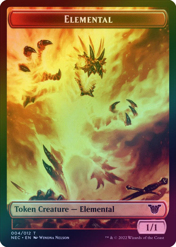 Elemental // Spirit (009) Token (Foil) (TNEC)