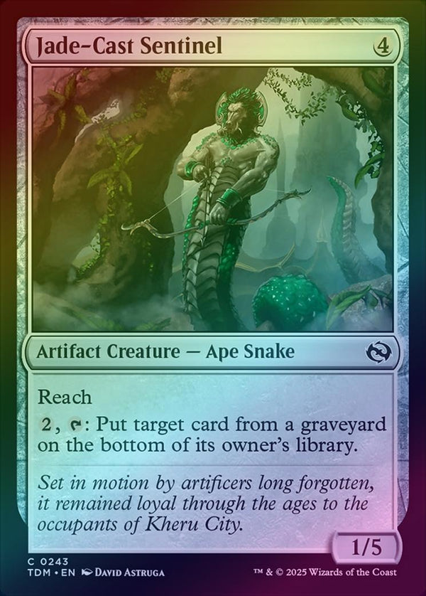 Jade-Cast Sentinel (Foil) (TDM)