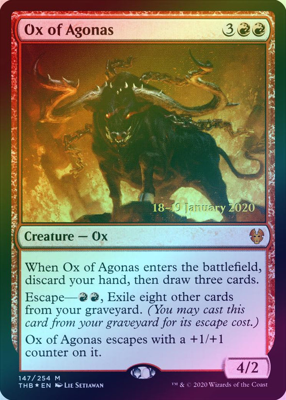 Ox of Agonas - Prerelease Promo (Foil) (PTHB)