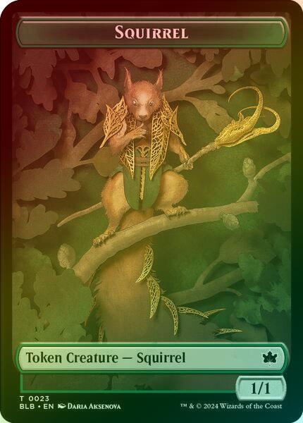 Squirrel // Starscape Cleric Token (Foil) (TBLB)