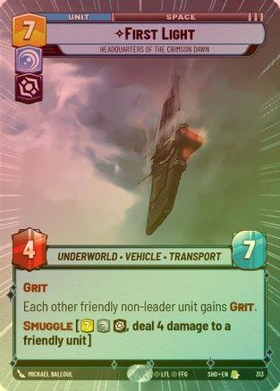 First Light - Headquarters of the Crimson Dawn (Hyperspace) - 313 - Rare (Foil)