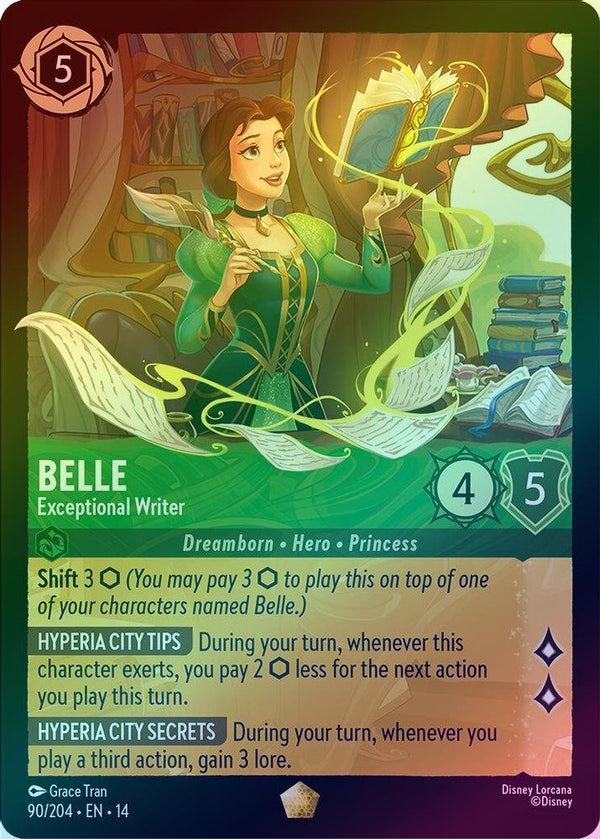 Belle (Exceptional Writer) - 90/204 - Legendary (Foil)