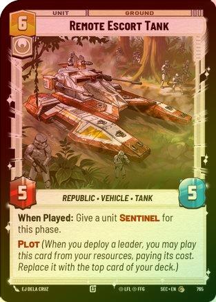 Remote Escort Tank (Foil) - 765 - Common (Foil)