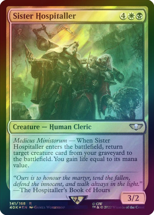 Sister Hospitaller (Surge Foil) (40K)