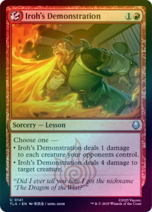 Iroh's Demonstration (Foil) (TLA)